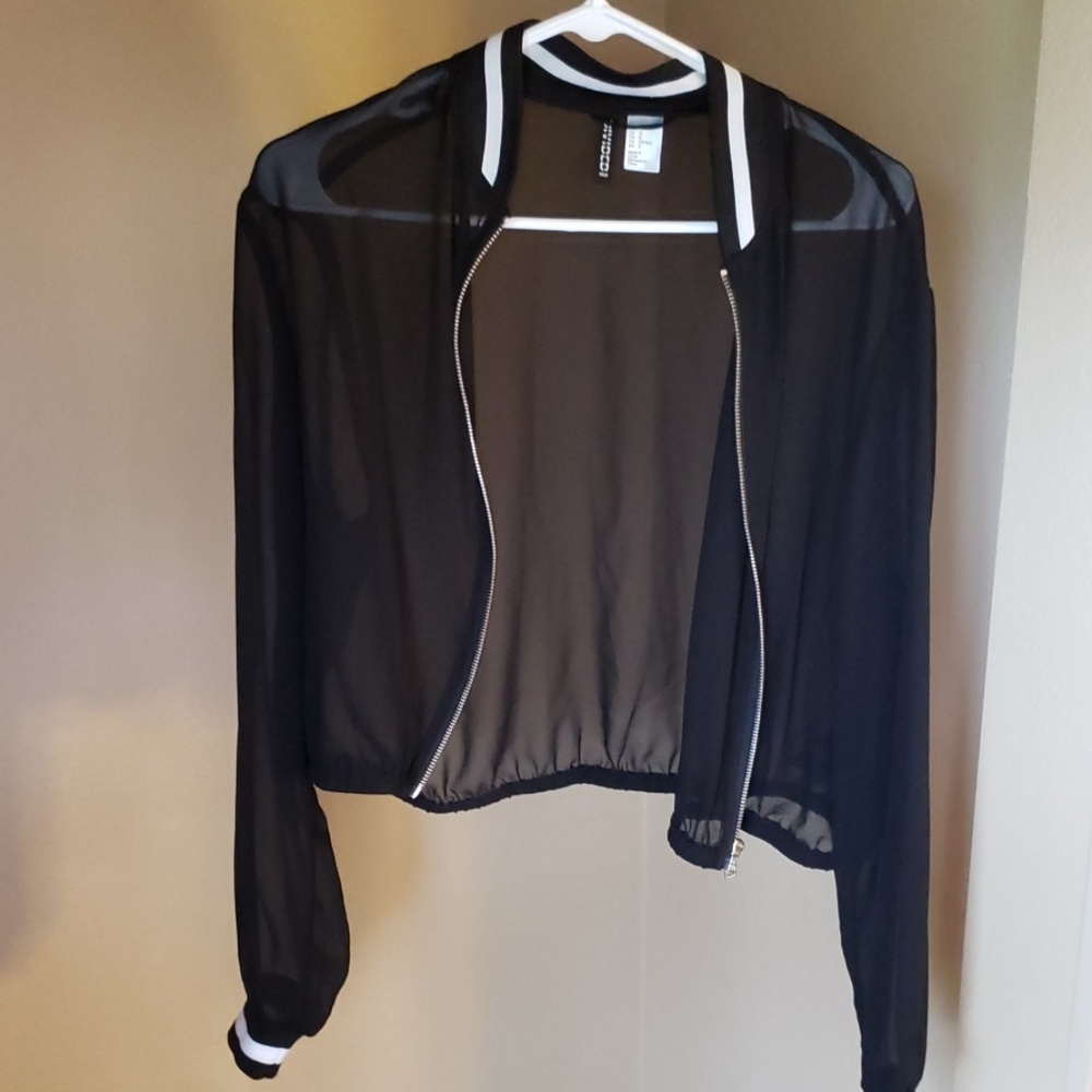 H&M Divided Black See through Jacket